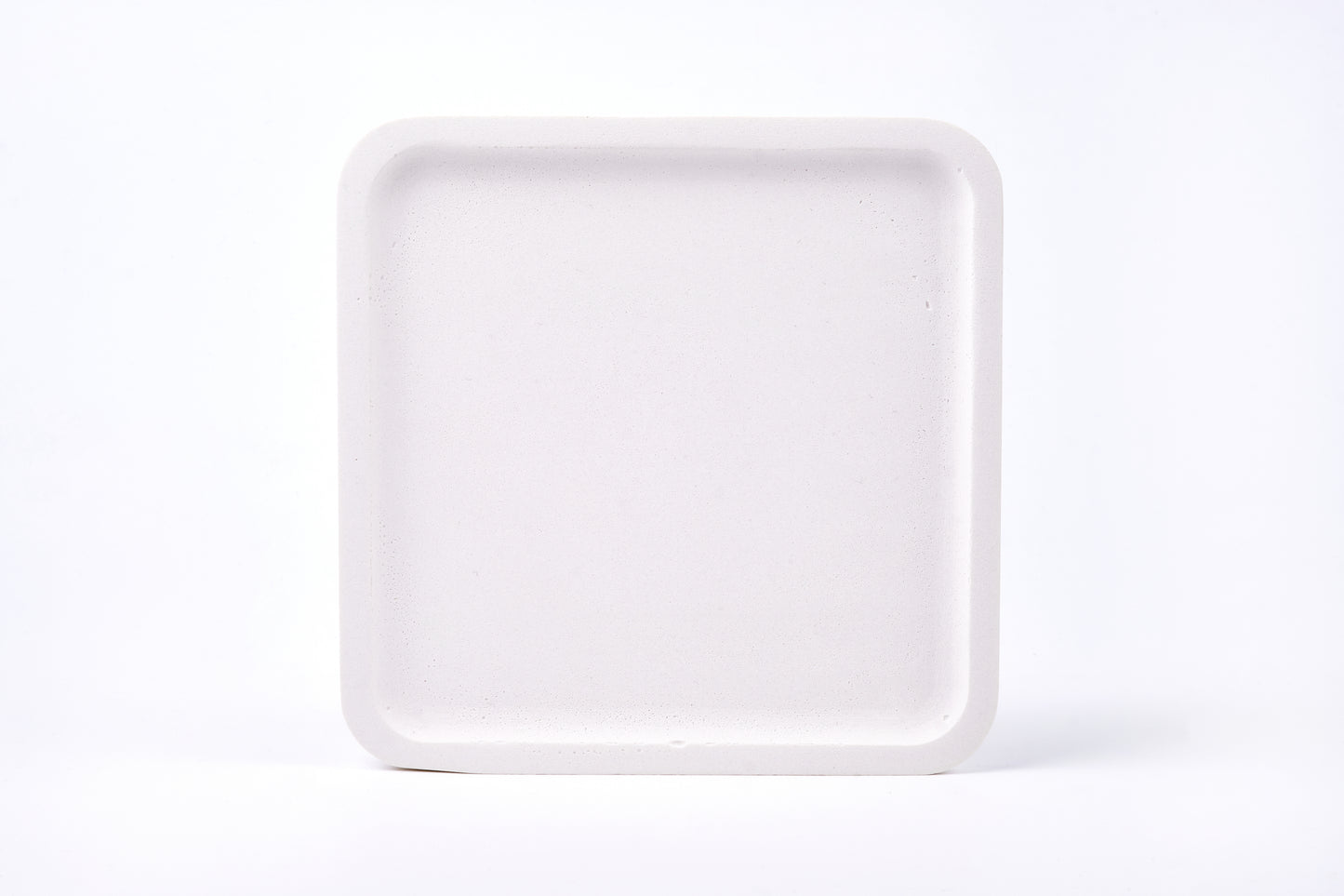 Concrete square tray / accessory holder (large) - "white"