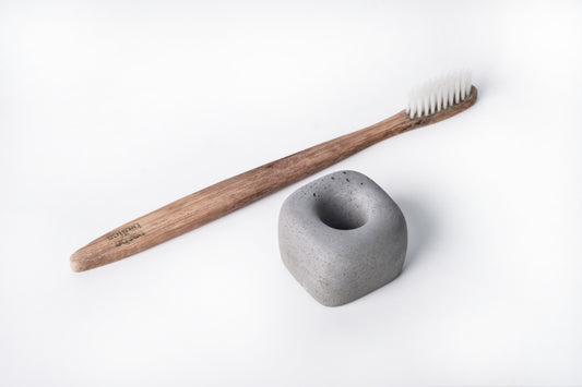 Concrete toothbrush holder - "dark grey"