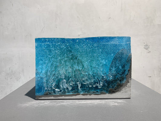 concrete x resin art | bubble