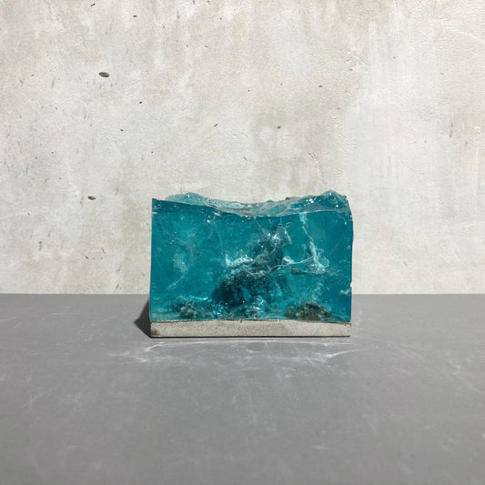 concrete x resin art | landscape | W90mm x D90mm x H65mm