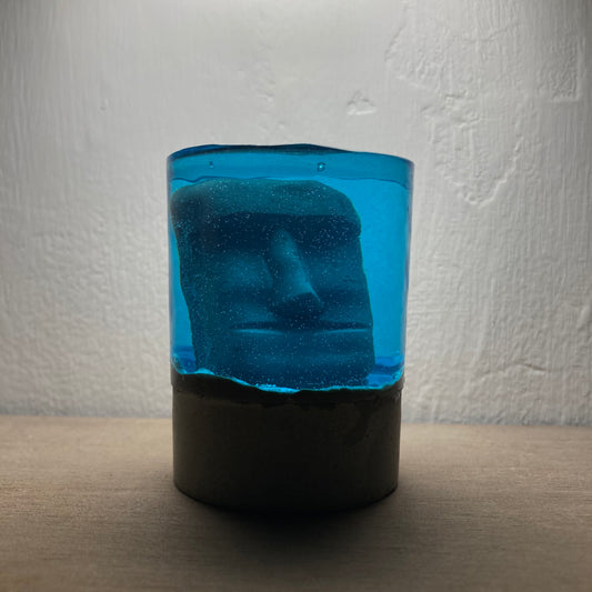 concrete x resin art | moai | D54mm x H70mm