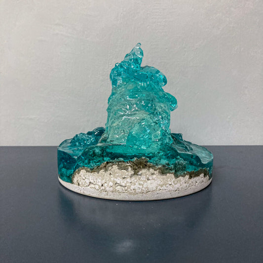 concrete x resin art | paused, 2022 | D175mm x H145mm