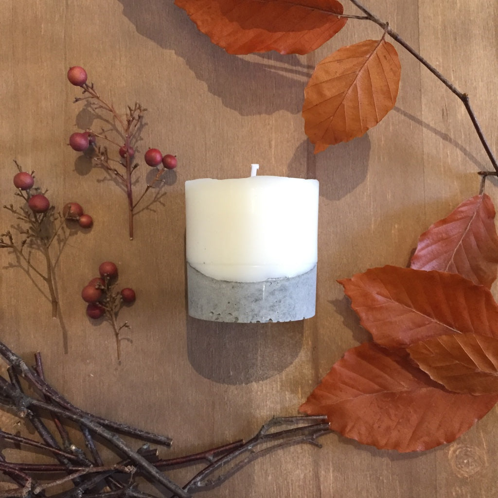 concrete candle - Autumn Forest