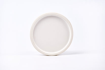 Concrete round tray / accessory holder (small) - "white"