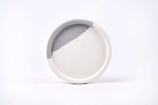 Concrete round tray / accessory holder (small) - "couple"