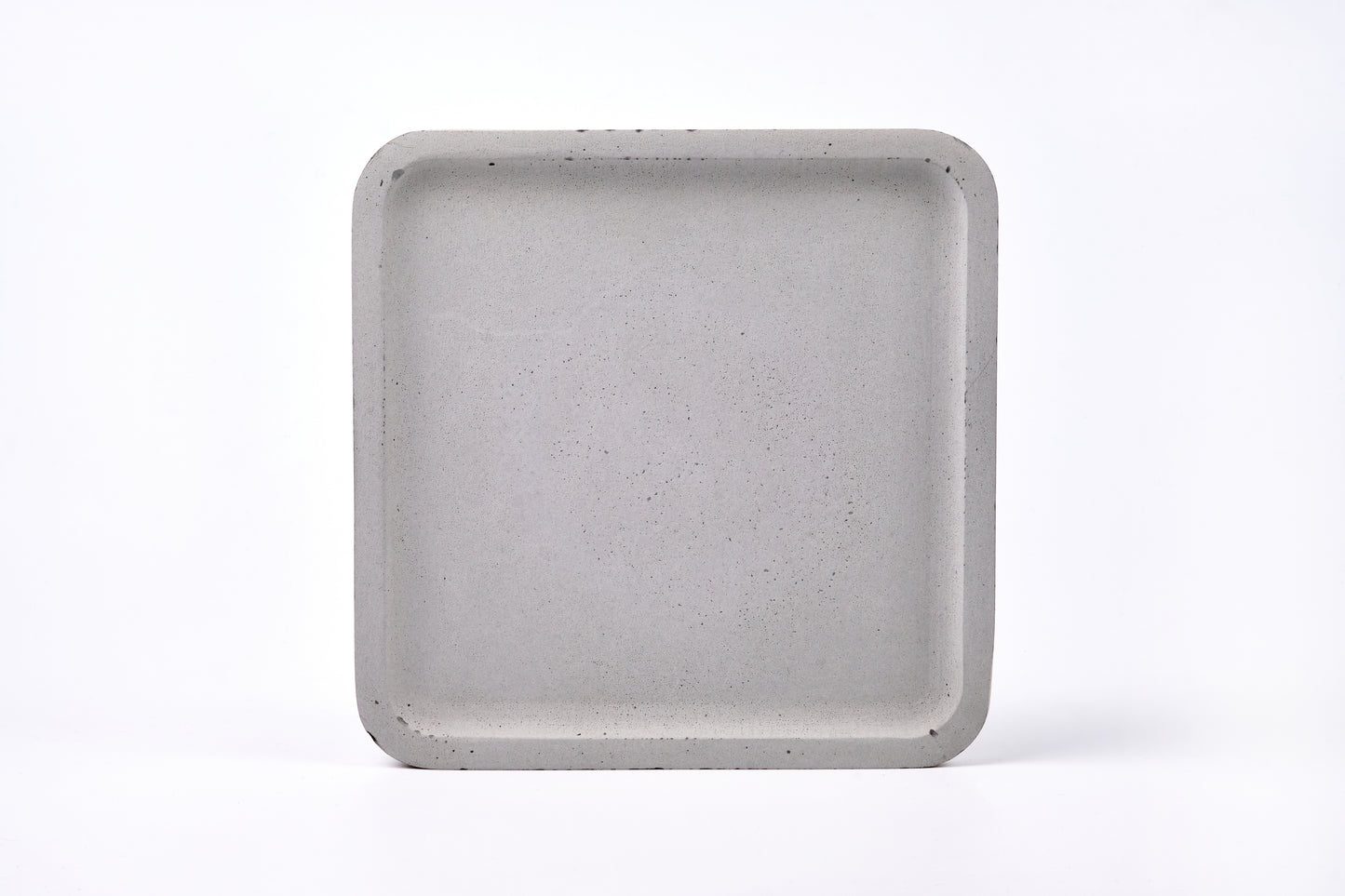 Concrete square tray / accessory holder (large) - "grey"