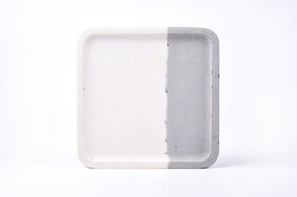 Concrete square tray / accessory holder (large) - "couple"
