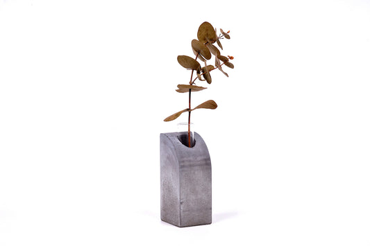 Concrete vase - column - "dark grey"