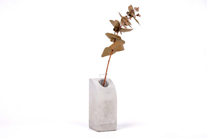 Concrete vase - column - "grey"