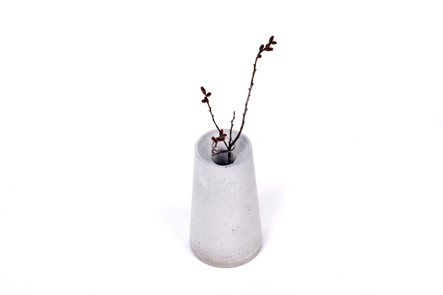 Concrete vase - Trapezoid - "grey"