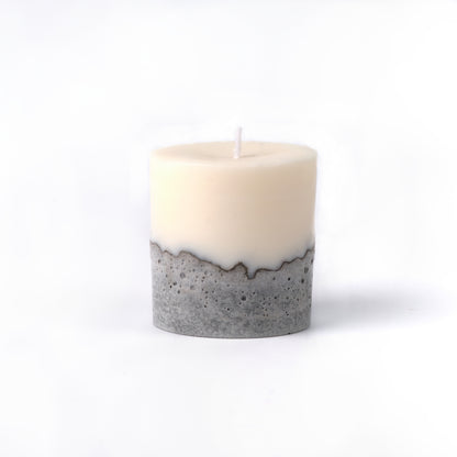 Concrete candle - "grey"