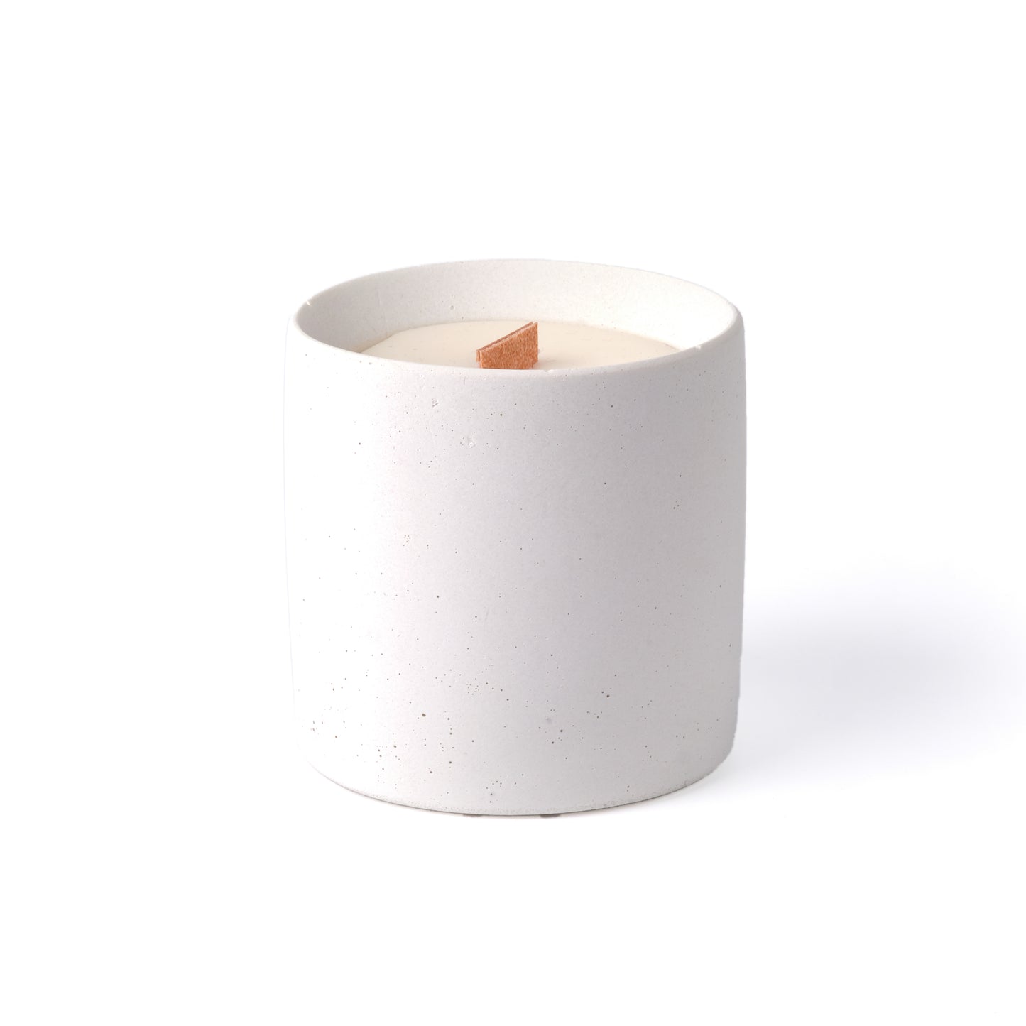 Concrete candle - "white"