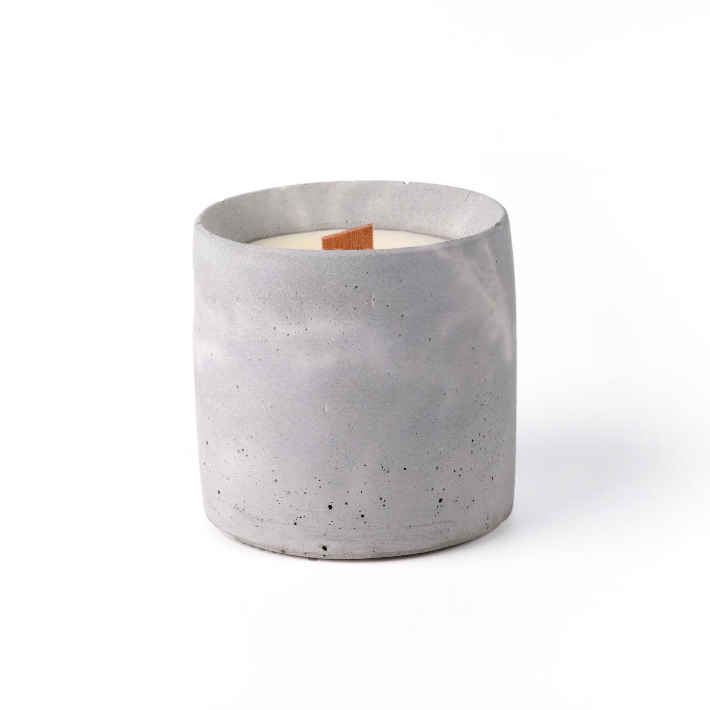 Concrete candle - "marble grey"