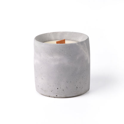 Concrete candle - "marble grey"