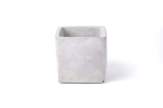 Concrete planter (cube) - "grey"