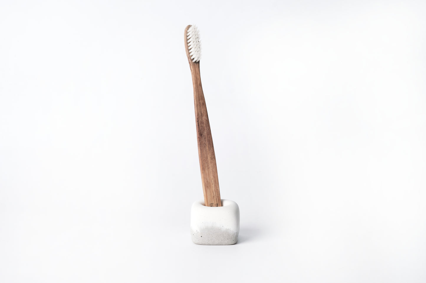 Concrete toothbrush holder - "couple"