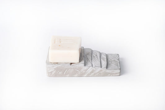 Concrete soap dish / holder (staircase design) - "grey"