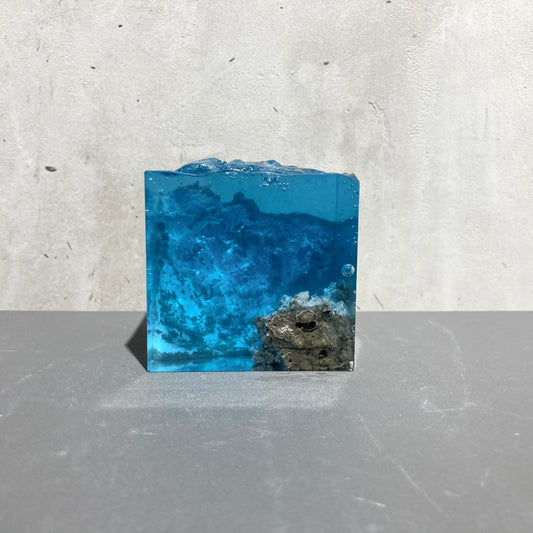 concrete x resin art | landscape | W65mm x D65mm x H65mm