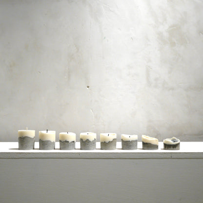 Concrete candle - "grey"