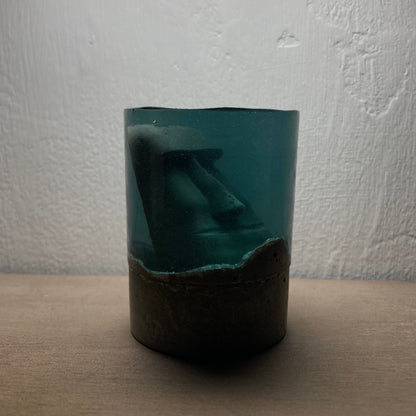 concrete x resin art | moai | D54mm x H70mm