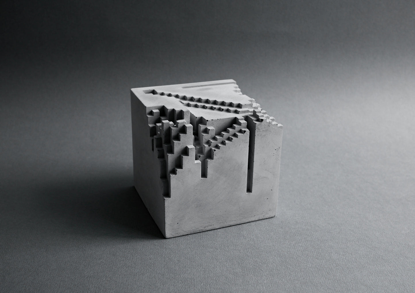 the CUBE - concrete card holder, pen holder and paper weight